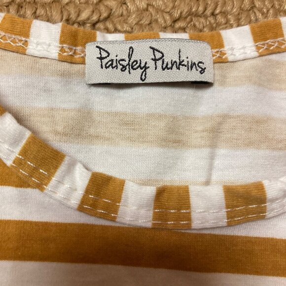 Paisley Punkins Dress Toddler Infant 18mths to 24 months Fall XXS Stripes - Picture 3 of 5